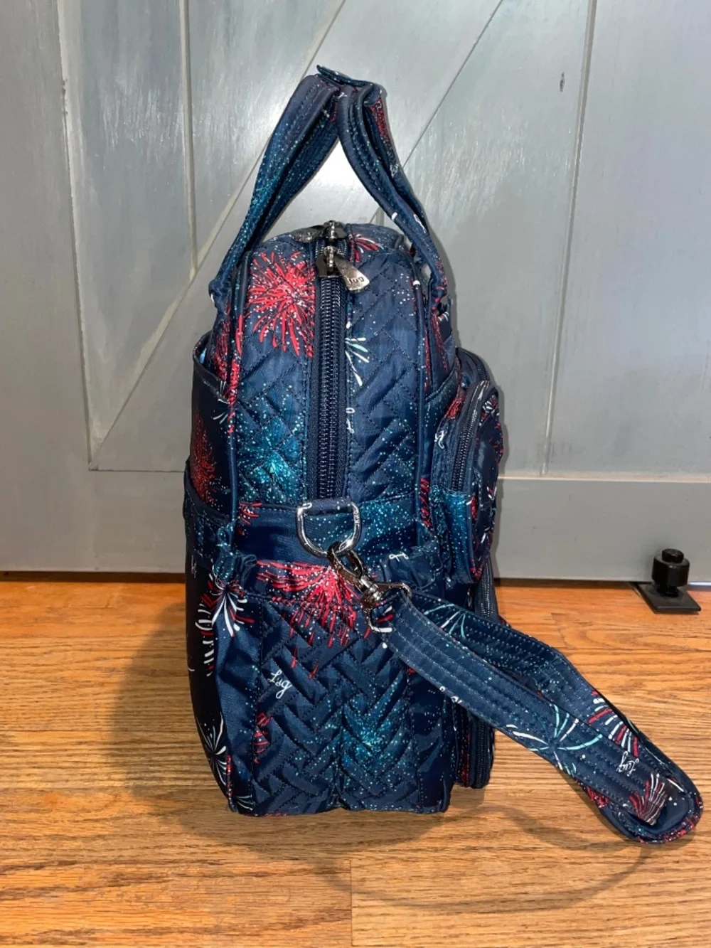 Lug Mini Puddle Jumper Firework Navy Tote - Picture 3 of 12